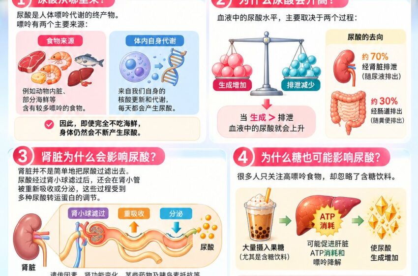  尿酸到底为什么会高？