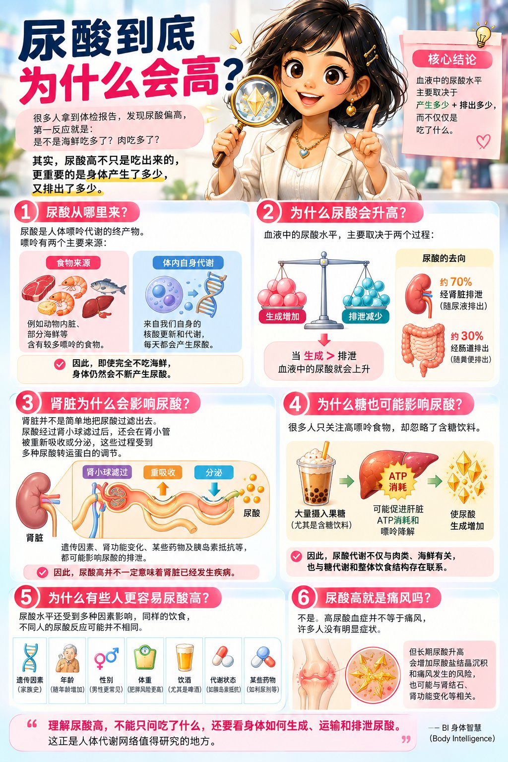 尿酸到底为什么会高?